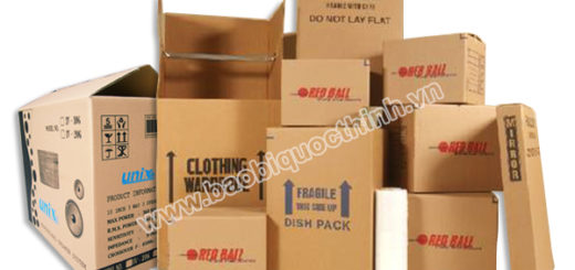 Các loại bao bì thùng hộp giấy carton theo loại giấy phổ biến