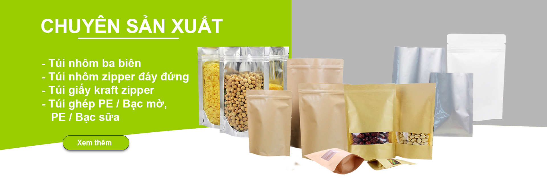 Sản xuất túi nhôm không in, túi nhôm ghép giấy chất lượng, giá tốt nhất tại tphcm 10 banner Slide túi nhôm
