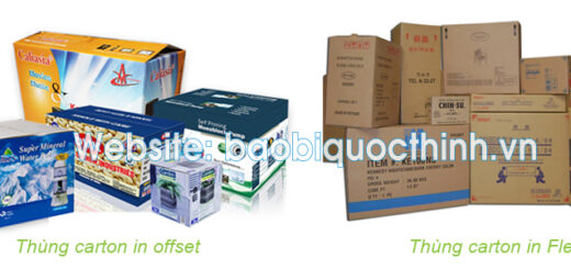 Nhận biết thùng carton in offset và thùng carton in flexo