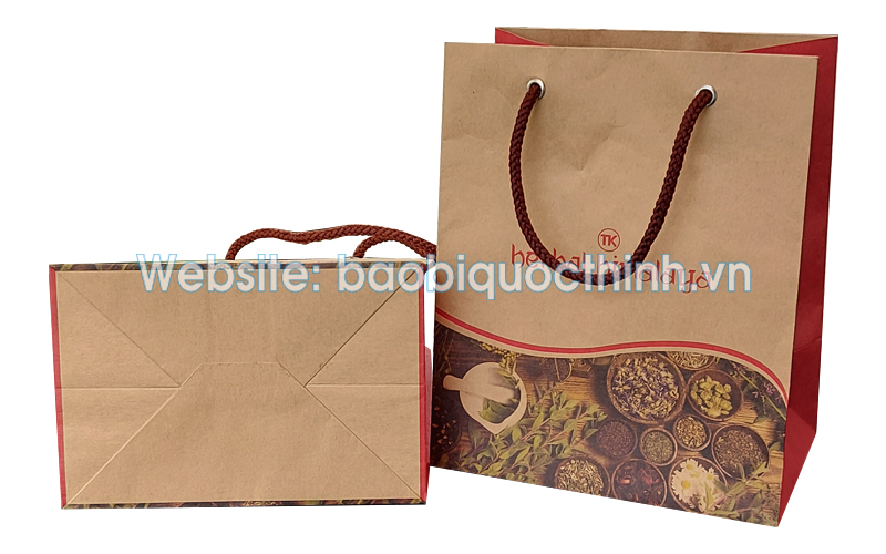 In túi giấy đẹp chất lượng, giá rẻ tại TPHCM 30 In túi giấy kraft nâu giá tốt nhất tại Bình Dương - hình 2