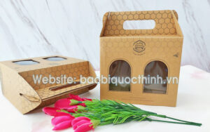 Công ty Bao Bì Quốc Thịnh 48 Hộp giấy có quai xách đựng mật ong