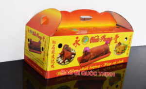 Công ty Bao Bì Quốc Thịnh 31 Thùng carton đựng heo sữa quay in sẵn tại Bao Bì Quốc Thịnh