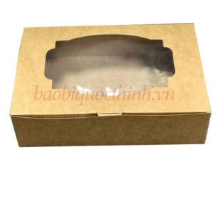 Công ty Bao Bì Quốc Thịnh 46 Mẫu hộp giấy Kraft có cửa sổ và dán suppor